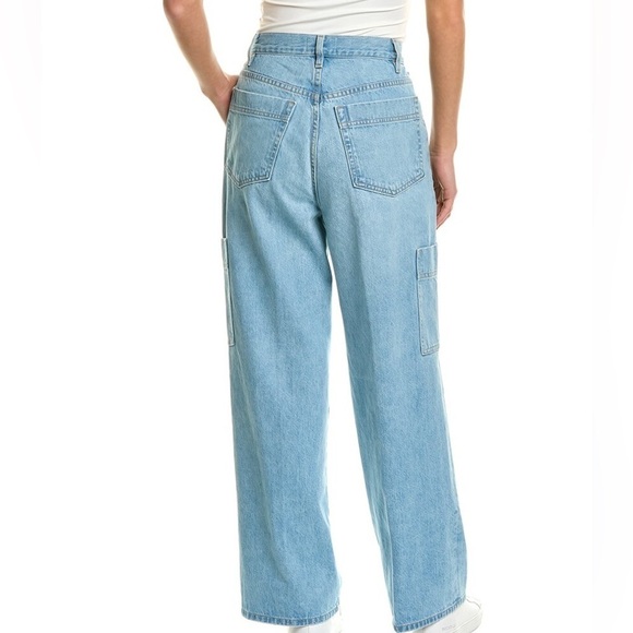 Frame Size 28 Le Pixie High Rise Baggy Pkt Genoa Jean In Genoa NWT - Picture 5 of 8
